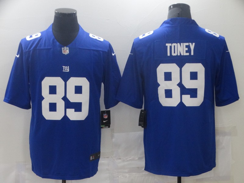 Men's New York Giants Kadarius Toney #89 Blue Jersey